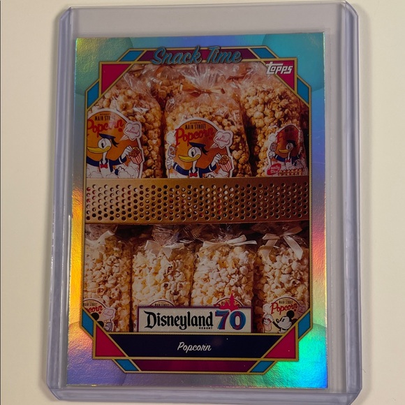 Disney/Topps Other - Topps Disneyland 70 Popcorn Trading Card - Holographic Blue